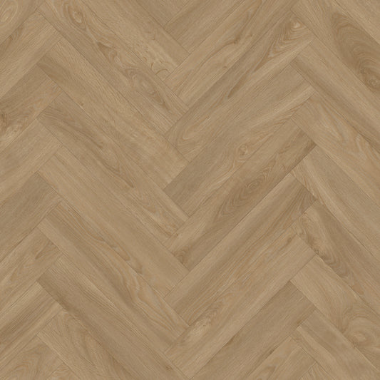 VIKING BAY FELT BACKED VINYL - CEDAR HERRINGBONE